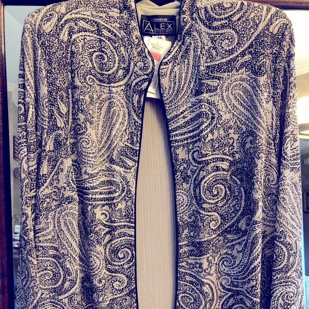 SPARKLIN JACKET FOR THE HOLIDAYS! SZ 3X-NEVER WORN